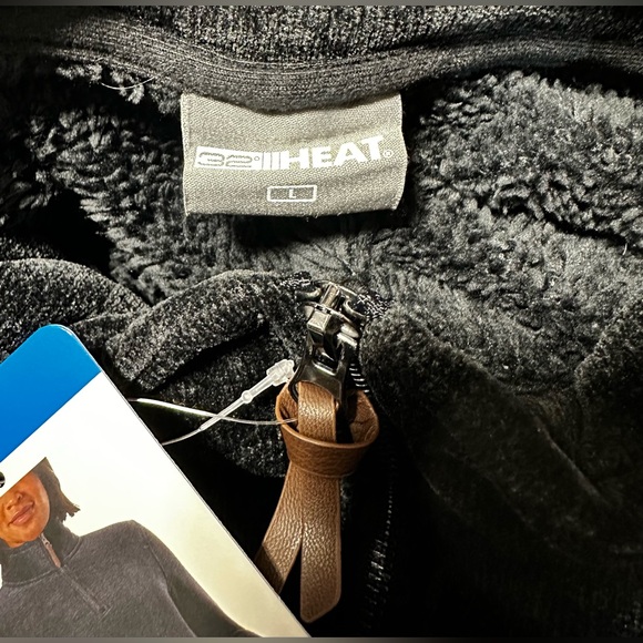 32 Degrees Ladies' Quarter Zip Plush Black Pullover NWT - Picture 7 of 12